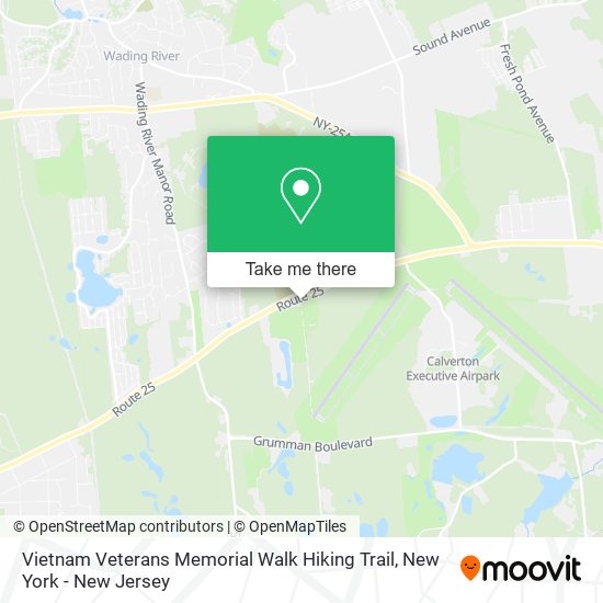 Vietnam Veterans Memorial Walk Hiking Trail map