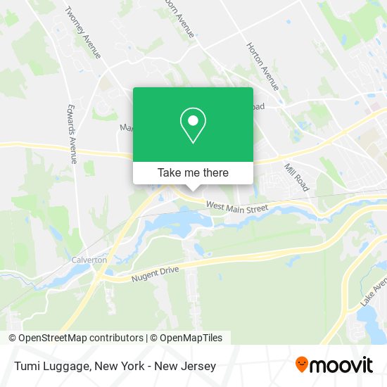 Tumi Luggage map