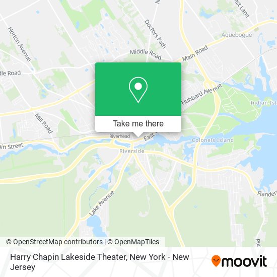 Mapa de Harry Chapin Lakeside Theater