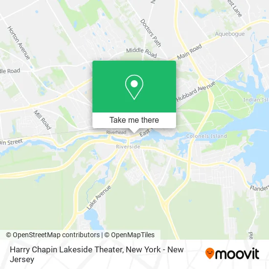 Harry Chapin Lakeside Theater map