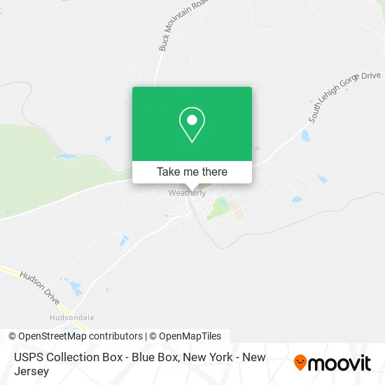 USPS Collection Box - Blue Box map
