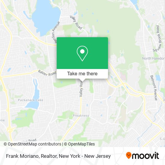 Frank Moriano, Realtor map