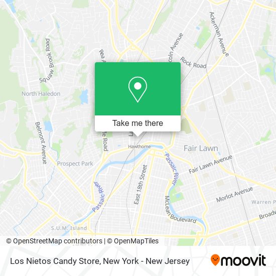 Mapa de Los Nietos Candy Store
