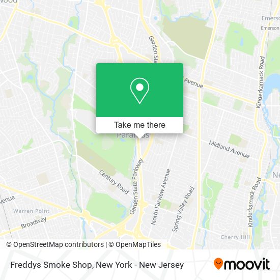 Mapa de Freddys Smoke Shop