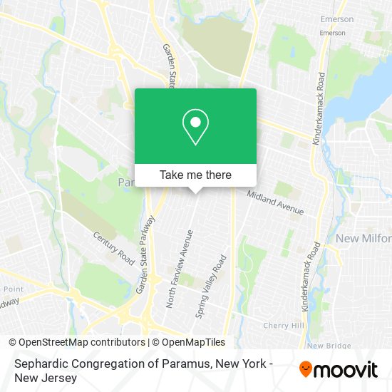 Mapa de Sephardic Congregation of Paramus