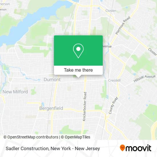 Sadler Construction map