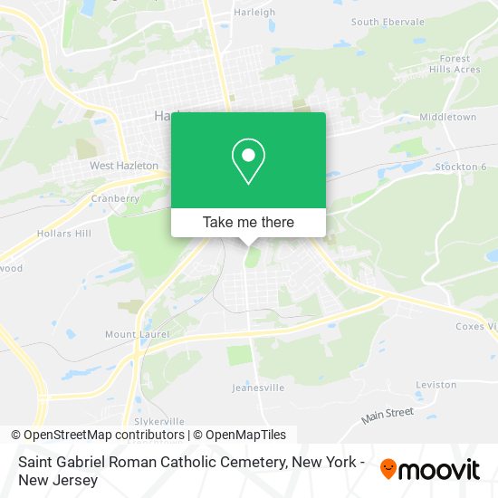 Saint Gabriel Roman Catholic Cemetery map