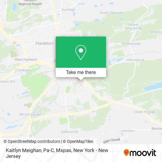 Mapa de Kaitlyn Meighan, Pa-C, Mspas