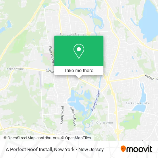 A Perfect Roof Install map