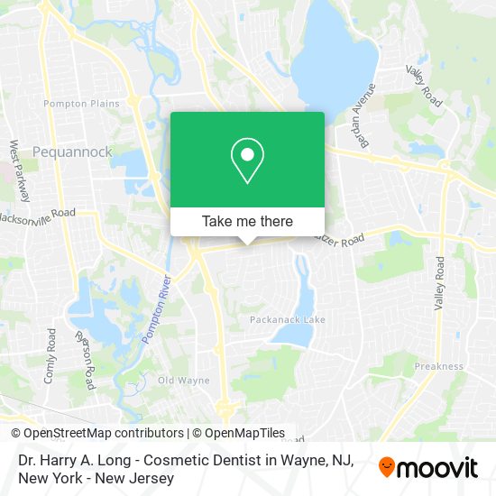 Mapa de Dr. Harry A. Long - Cosmetic Dentist in Wayne, NJ