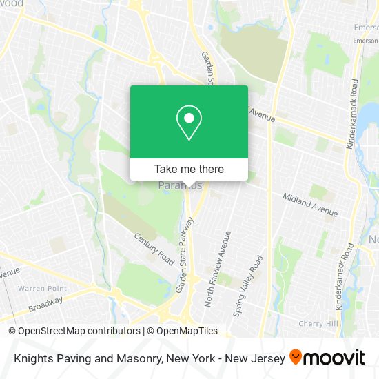 Knights Paving and Masonry map