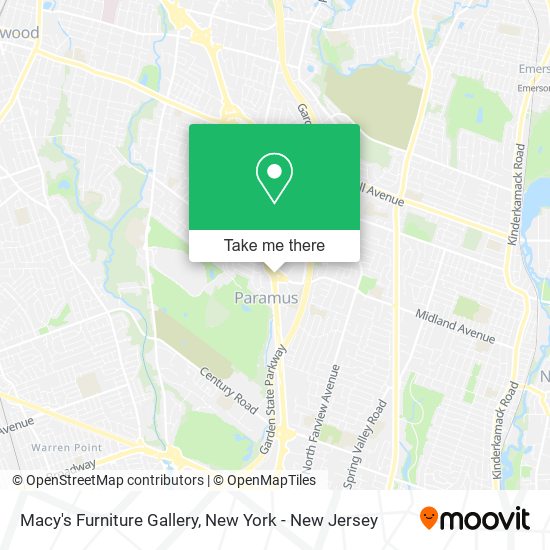 Macy's Furniture Gallery map