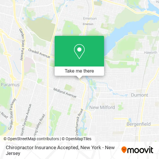 Chiropractor Insurance Accepted map