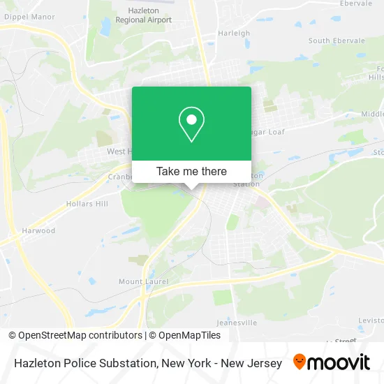 Hazleton Police Substation map