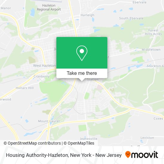 Housing Authority-Hazleton map