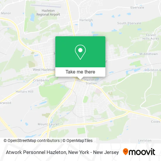 Atwork Personnel Hazleton map