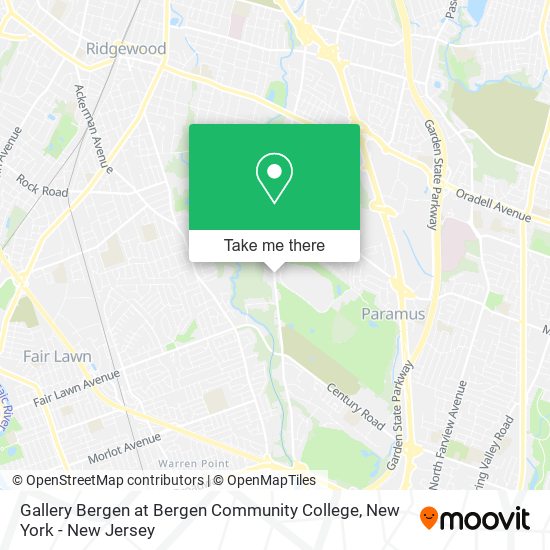 Gallery Bergen at Bergen Community College map