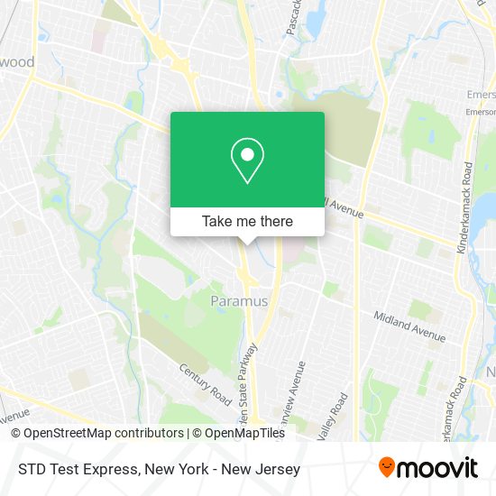 STD Test Express map