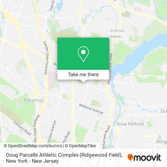 Mapa de Doug Parcells Athletic Complex (Ridgewood Field)