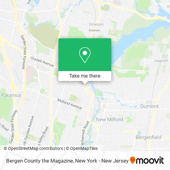 Bergen County the Magazine map