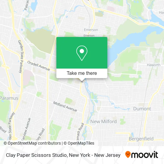 Clay Paper Scissors Studio map