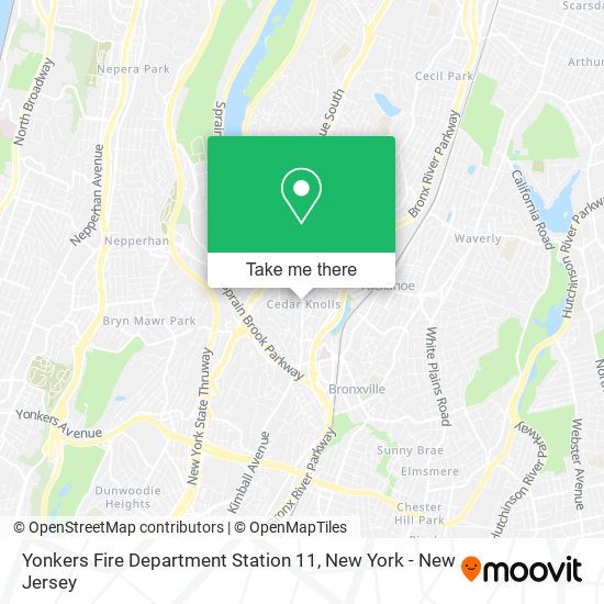 Mapa de Yonkers Fire Department Station 11