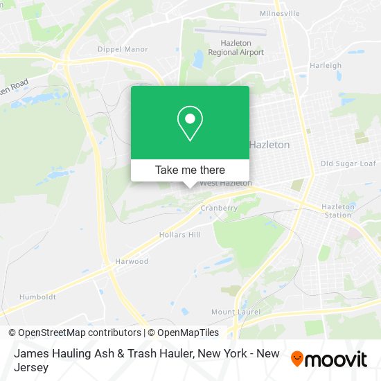 James Hauling Ash & Trash Hauler map