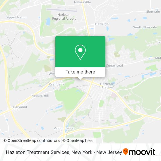 Mapa de Hazleton Treatment Services