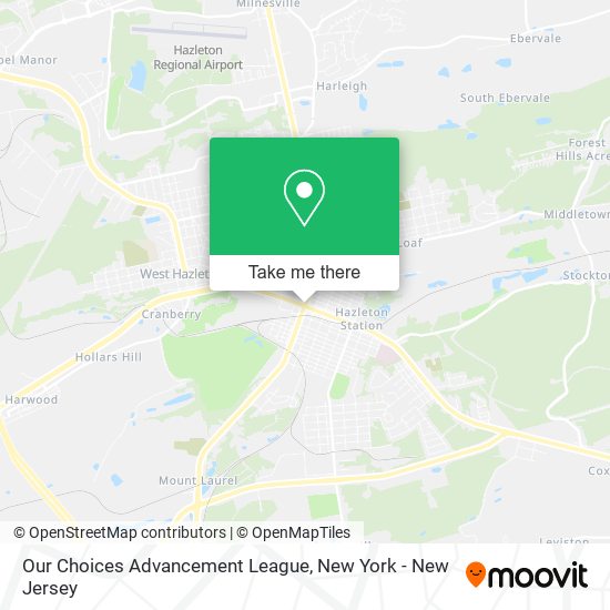 Our Choices Advancement League map