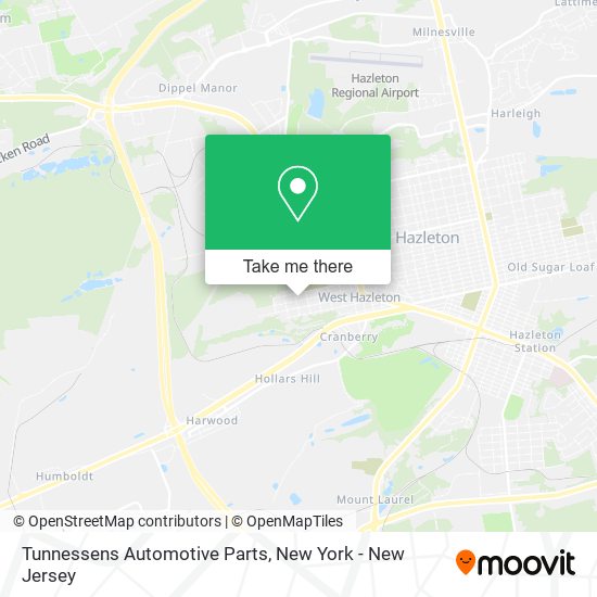 Mapa de Tunnessens Automotive Parts