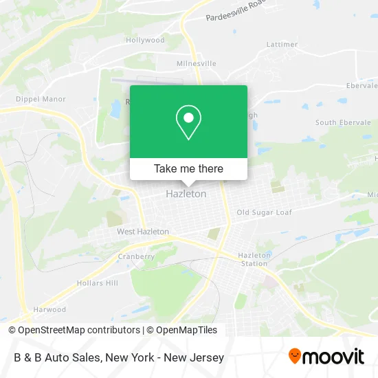 B & B Auto Sales map