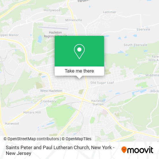 Saints Peter and Paul Lutheran Church map
