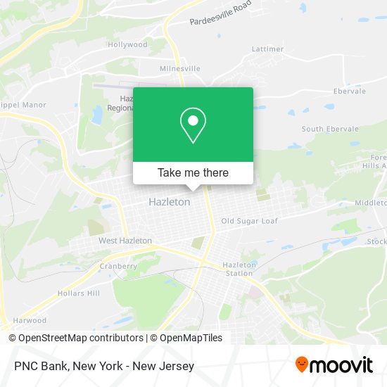 PNC Bank map