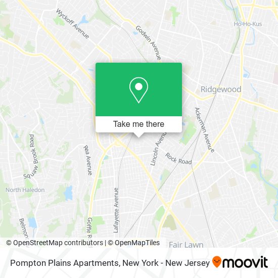 Mapa de Pompton Plains Apartments