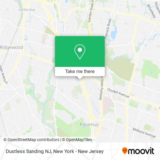 Mapa de Dustless Sanding NJ