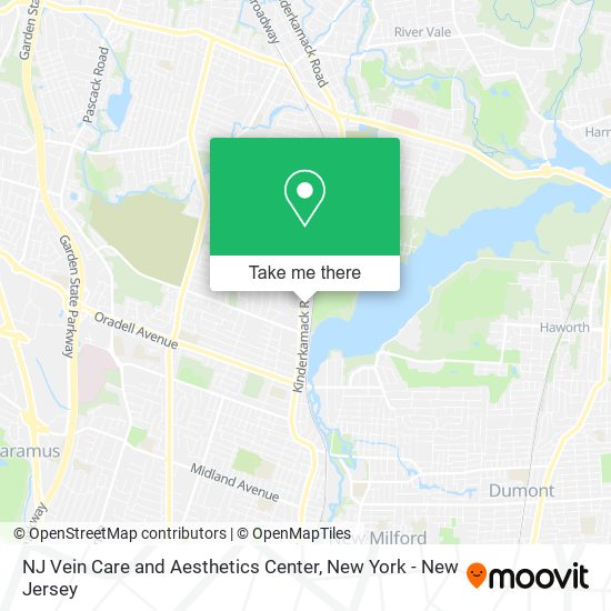 NJ Vein Care and Aesthetics Center map