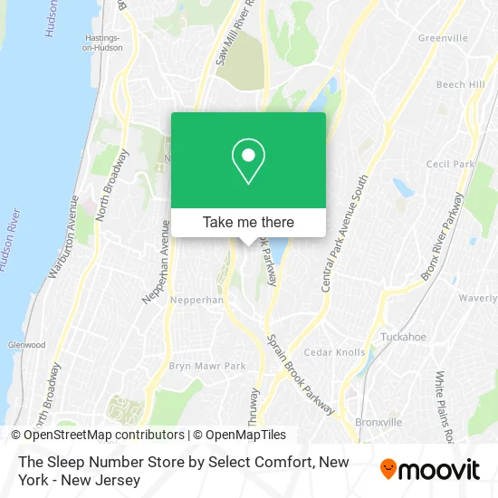 The Sleep Number Store by Select Comfort map