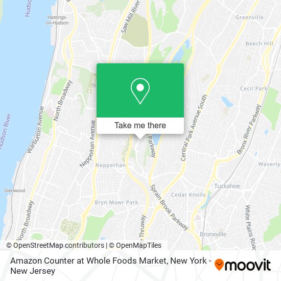 Amazon Counter at Whole Foods Market map