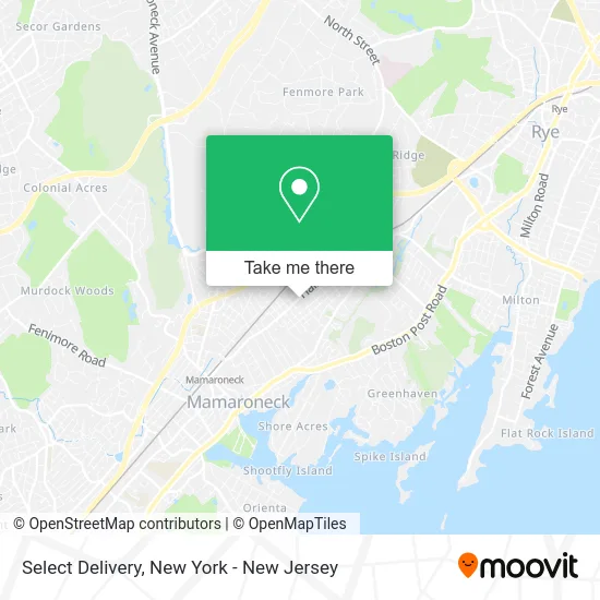 Select Delivery map