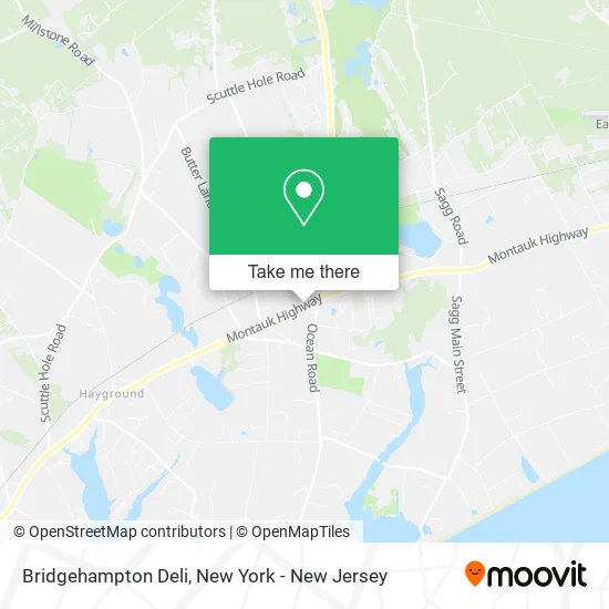 Bridgehampton Deli map