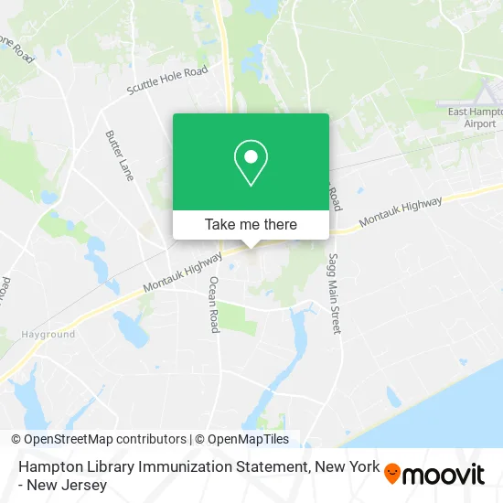 Hampton Library Immunization Statement map