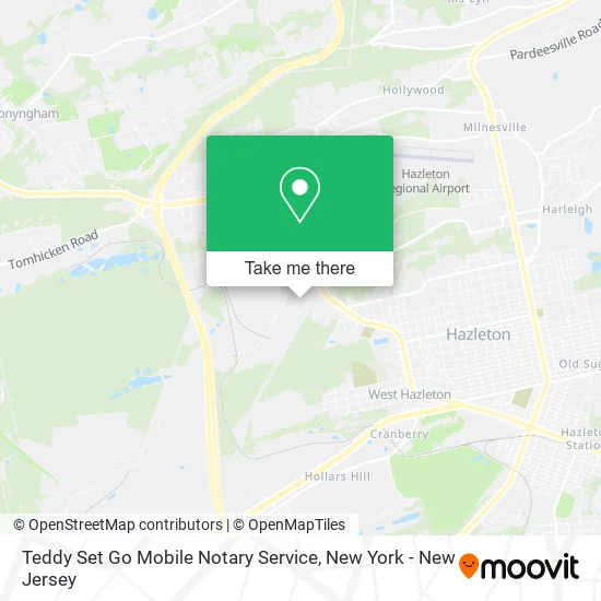 Teddy Set Go Mobile Notary Service map