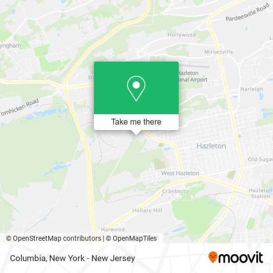 Mapa de Columbia