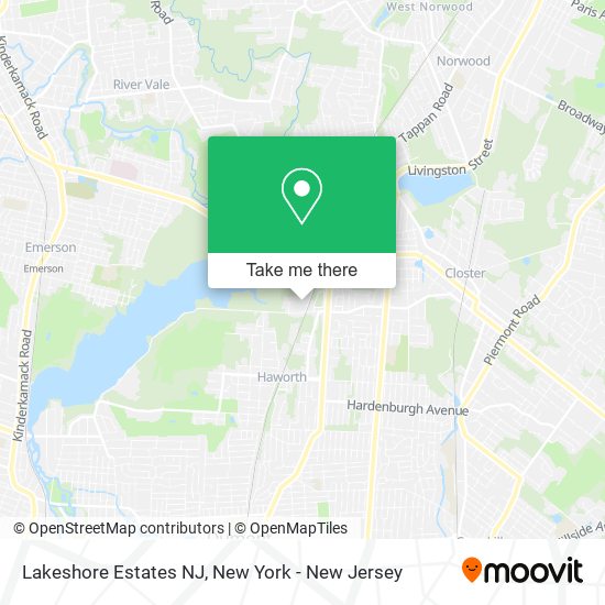 Mapa de Lakeshore Estates NJ