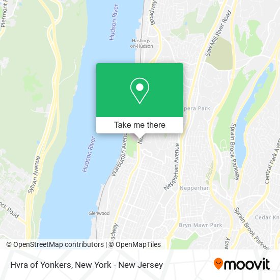 Hvra of Yonkers map