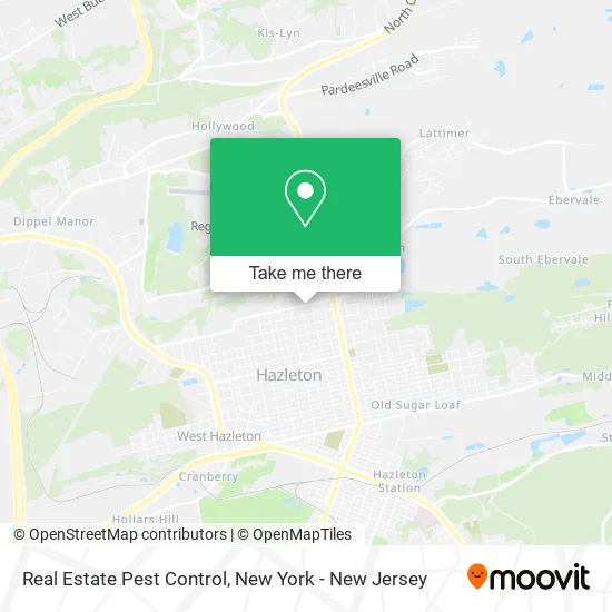 Mapa de Real Estate Pest Control