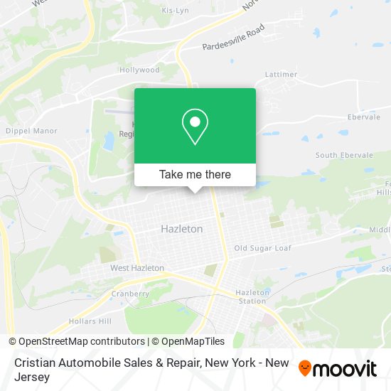 Cristian Automobile Sales & Repair map