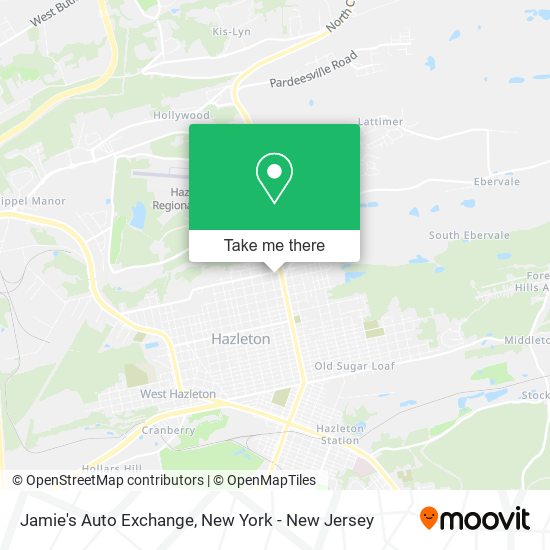 Jamie's Auto Exchange map