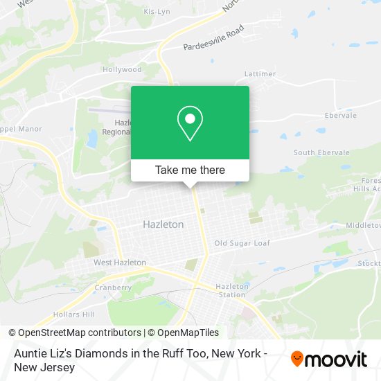 Auntie Liz's Diamonds in the Ruff Too map