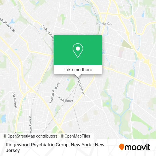 Ridgewood Psychiatric Group map
